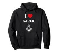 Funny Garlic Food Minimalist Vegetable Simple i Love Garlic Sudadera con Capucha