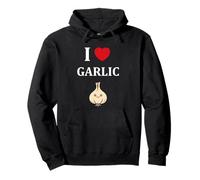 Funny Garlic Food Minimalist Vegetable Simple i Love Garlic Sudadera con Capucha