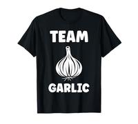 Funny Garlic Food Minimalist Vegetable Simple Team Garlic Camiseta