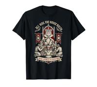 Funny Gato Ruler All Hail The House Camiseta