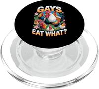 Funny Gays Eat What - Cock Chicken LGBT Humor Gay Men Women PopSockets PopGrip para MagSafe