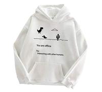 Funny Geek You Are Offline, Internet Addict Gift Hoodie Novedad Unisex Sudadera con Capucha Ligera para niñas Adolescentes