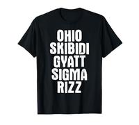 Funny Gen Alpha Slang Ohio Skibidi Gyatt Sigma Rizz Camiseta