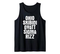Funny Gen Alpha Slang Ohio Skibidi Gyatt Sigma Rizz Camiseta sin Mangas