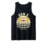 Funny Gen X Criado en Mixtapes y Carne misteriosa 1965 1980 Camiseta sin Mangas