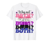 Funny Genderfluid - Bandera de orgullo fluido de género LGBTQ Why Not Both Camiseta