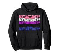 Funny Genderfluid - Bandera de orgullo fluido de género LGBTQ Why Not Both Sudadera con Capucha