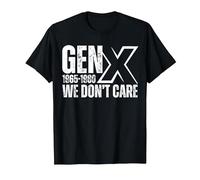 Funny Generation X Humor Gen X 1965-1980 No Nos Importa Camiseta, Hombre, Negro, 5XL