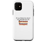 Funny German Temper Deutscher Humor German Humor Design Carcasa para iPhone 11
