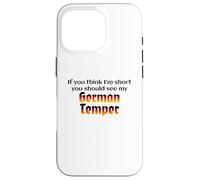 Funny German Temper Deutscher Humor German Humor Design Carcasa para iPhone 16 Pro