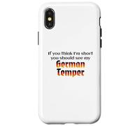 Funny German Temper Deutscher Humor German Humor Design Carcasa para iPhone X/XS