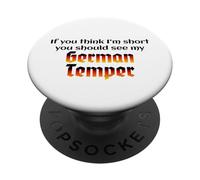 Funny German Temper Deutscher Humor German Humor Design PopSockets PopGrip Adhesivo