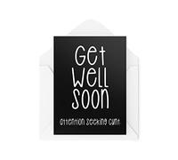 Funny Get Well Soon Cards | Atención Buscando Tarjeta C* nt | Para ella él malestar broma bromas mal enfermedad fuera del trabajo compañero de trabajo | CBH980