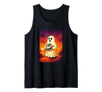 Funny Ghost Beach Volleyball Player Halloween Volleyball Camiseta sin Mangas