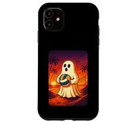 Funny Ghost Beach Volleyball Player Halloween Volleyball Carcasa para iPhone 11