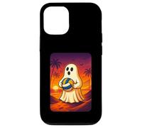 Funny Ghost Beach Volleyball Player Halloween Volleyball Carcasa para iPhone 12/12 Pro