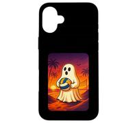 Funny Ghost Beach Volleyball Player Halloween Volleyball Carcasa para iPhone 16 Plus