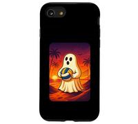 Funny Ghost Beach Volleyball Player Halloween Volleyball Carcasa para iPhone SE (2020) / 7/8