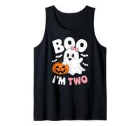 Funny Ghost Boo I'm Two Years 2nd Birthday Niño Halloween Camiseta sin Mangas