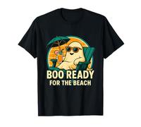 Funny Ghost Boo Listo Para La Playa Juego De Palabra Verano Verano Camiseta
