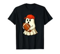 Funny Ghost Football Player Halloween Football Trainer Coach Camiseta gráfica económica