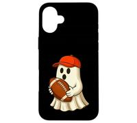 Funny Ghost Football Player Halloween Football Trainer Coach Carcasa para iPhone 16 Plus