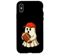 Funny Ghost Football Player Halloween Football Trainer Coach Carcasa para iPhone X/XS