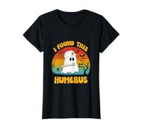 Funny Ghost Nurse Retro Halloween Enfermera Encontré Este húmero Camiseta gráfica económica, Mujer, Negro, XL