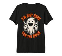 Funny Ghost, Solo Estoy aquí para abuchear la Bebida de Halloween Camiseta Premium