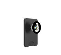 Funny Ghost Volleyball Player Halloween Volleyball Coach PopSockets PopWallet para MagSafe