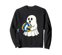Funny Ghost Volleyball Player Halloween Volleyball Coach Sudadera