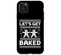 Funny Gingerbread Let's Get Baked Holiday Party Design Style Carcasa para iPhone 11 Pro MAX