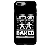 Funny Gingerbread Let's Get Baked Holiday Party Design Style Carcasa para iPhone 7 Plus/8 Plus