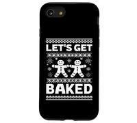 Funny Gingerbread Let's Get Baked Holiday Party Design Style Carcasa para iPhone SE (2020) / 7/8