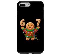 Funny Gingerbread Six Seven 67 Ice Cream Drip Christmas Meme Carcasa para iPhone 7 Plus/8 Plus