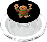 Funny Gingerbread Six Seven 67 Ice Cream Drip Christmas Meme PopSockets PopGrip para MagSafe