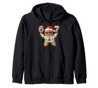 Funny Gingerbread Six Seven 67 Ice Cream Drip Christmas Meme Sudadera con Capucha