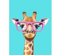 Funny Giraffe Drawing Book: Blank Sketchbook with Pink Glasses for Teens, Tweens and Creative Kids: 110 Blank Pages | Large 8.5 x 11 Inch Sketchbook for Drawing, Doodling, Sketching and Creative Ideas