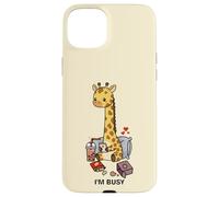 Funny Giraffe Im Busy Boba Tea Snacks Zoo Niños Niñas Niños Carcasa para iPhone 15 Plus