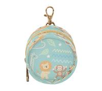 Funny Giraffe Monkey Baby Green Baby Boy - Funda para chupete con cremallera y clip para monedero, accesorios de viaje, funda para chupete