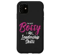 Funny Girl Boss I'm Not Bossy I Have Leadership Skills Carcasa para iPhone 11