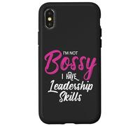 Funny Girl Boss I'm Not Bossy I Have Leadership Skills Carcasa para iPhone X/XS