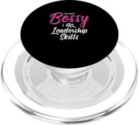 Funny Girl Boss I'm Not Bossy I Have Leadership Skills PopSockets PopGrip para MagSafe