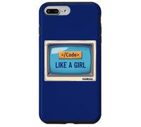 Funny Girl Coder Design Programación de computadoras Desarrolladores Web Carcasa para iPhone 7 Plus/8 Plus