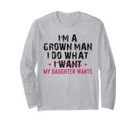 Funny Girl Dad Cita Hombre Adulto Hace lo Que Quiere mi Hija Manga Larga