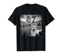 Funny Girls Boys 6 7 Alien Cat Selfie UFO Meme Six Seven 67 Camiseta