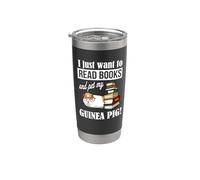 Funny Girls & Boys Read Books And Pet My Guinea Pig Lover Vaso térmico de acero inoxidable de doble pared