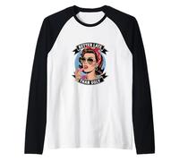 Funny Glamour - Camisa para mujer, coqueta mejor tarde que fea Camiseta Manga Raglan