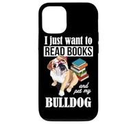 Funny Glasses Read Books & Pet Kids English Bulldog Lover Carcasa para iPhone 12/12 Pro