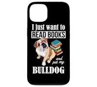 Funny Glasses Read Books & Pet Kids English Bulldog Lover Carcasa para iPhone 13